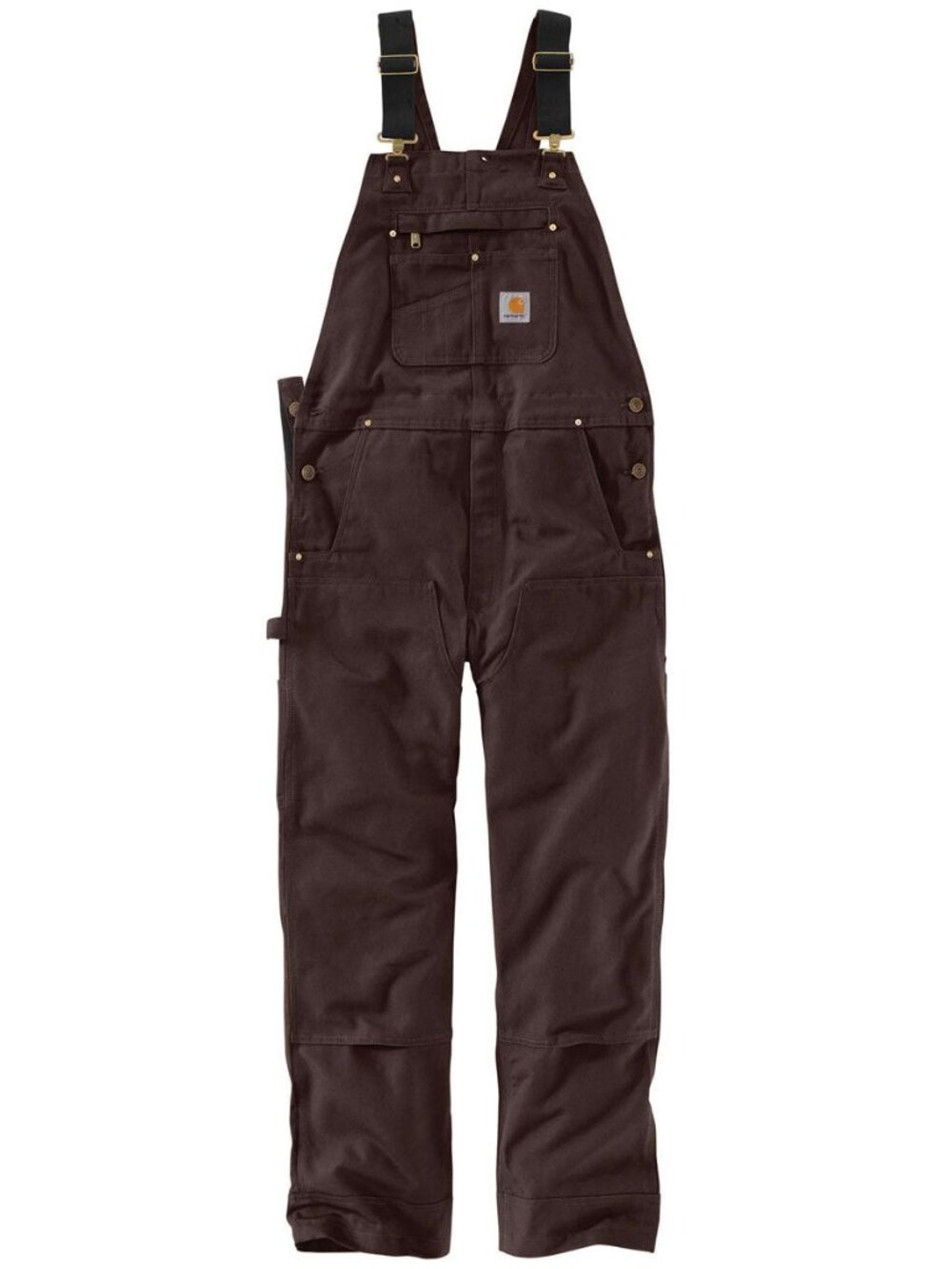 Carhartt Duck Bib Overalls Brown